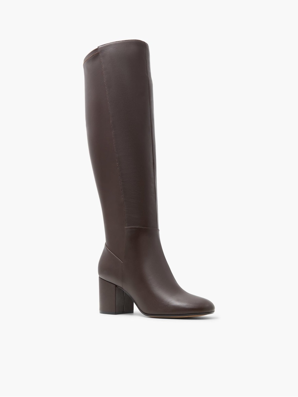 Call It Spring Tall Brown Block Heel Knee Boot